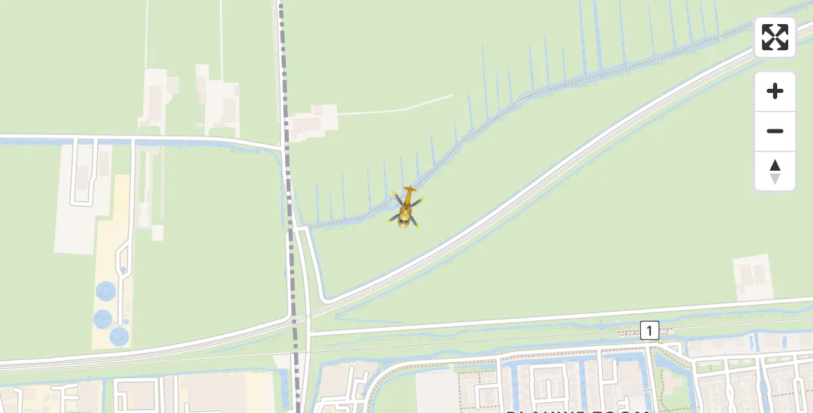 Vluchtroute Traumahelikopter Hardinxveld-Giessendam - Hardinxveld-Giessendam, 11 november 2022, 16:30