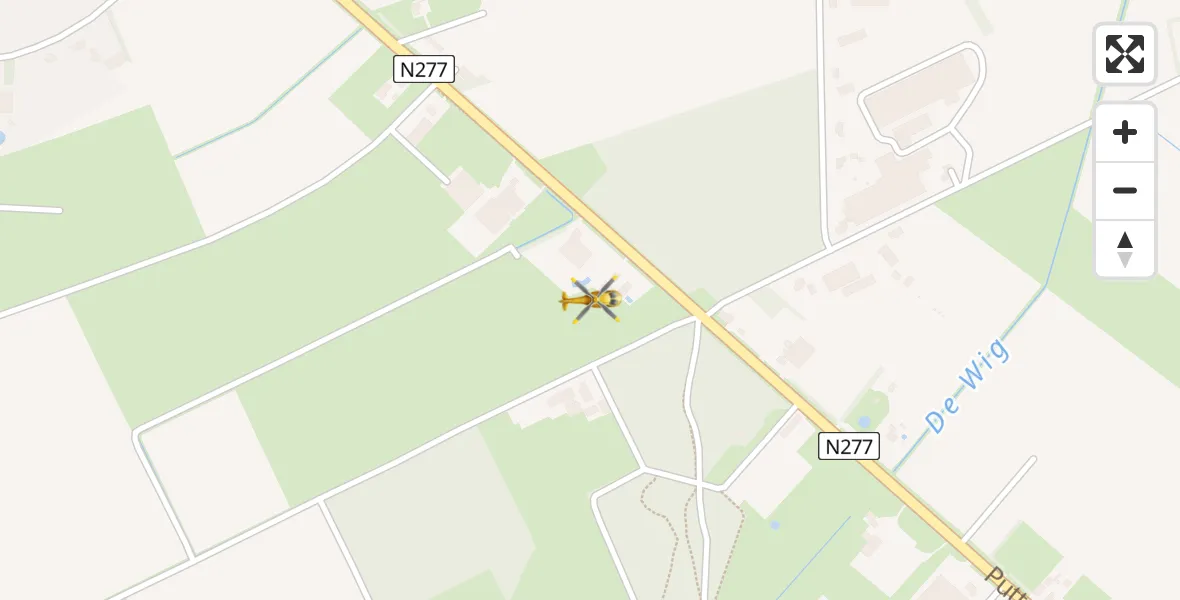Vluchtroute Traumahelikopter Ysselsteyn - Ysselsteyn, 11 november 2022, 17:27