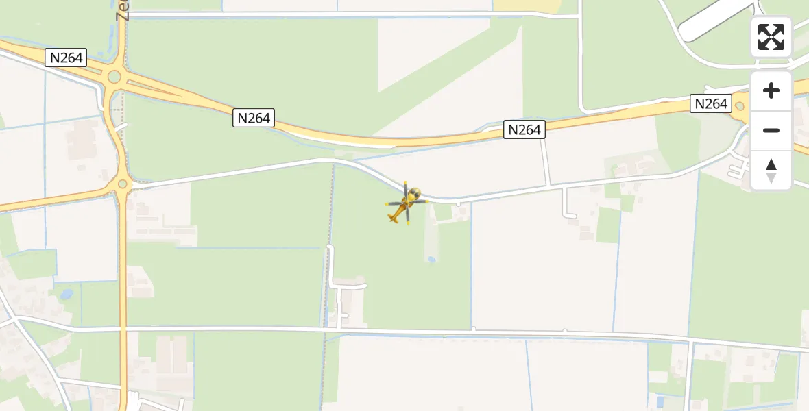 Vluchtroute Traumahelikopter Vliegbasis Volkel - Vliegbasis Volkel, 12 november 2022, 04:01