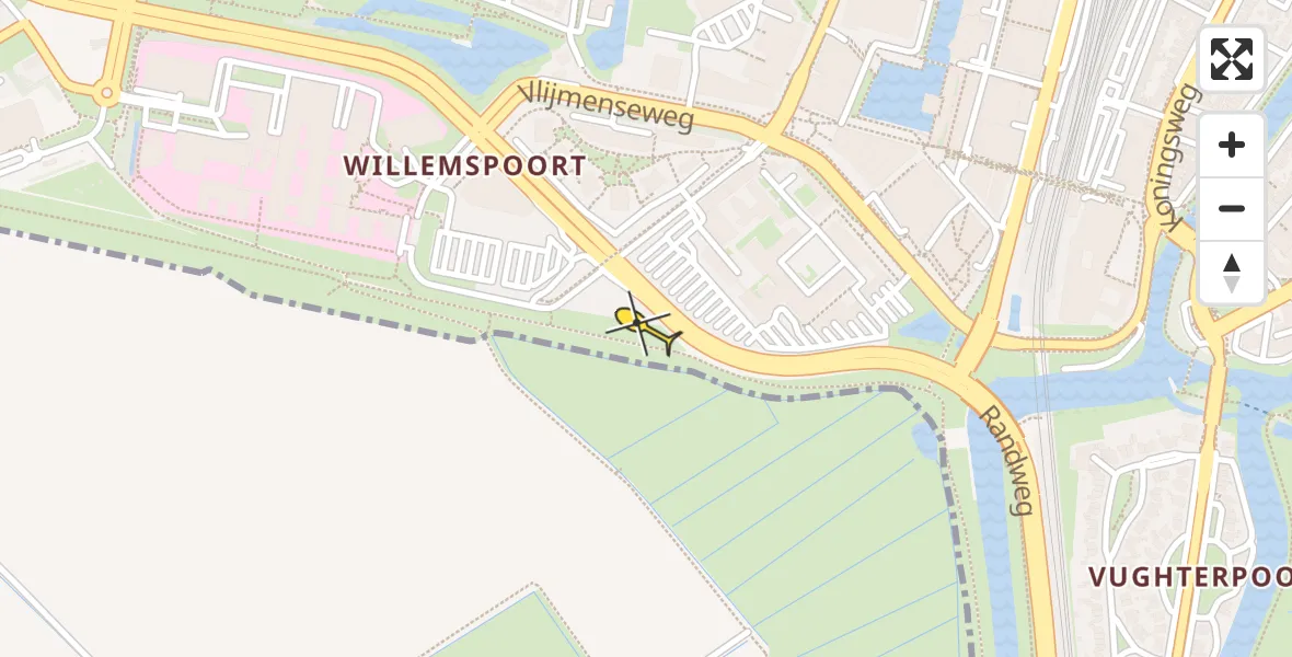 Routekaart van de vlucht: Lifeliner 3 naar 's-Hertogenbosch