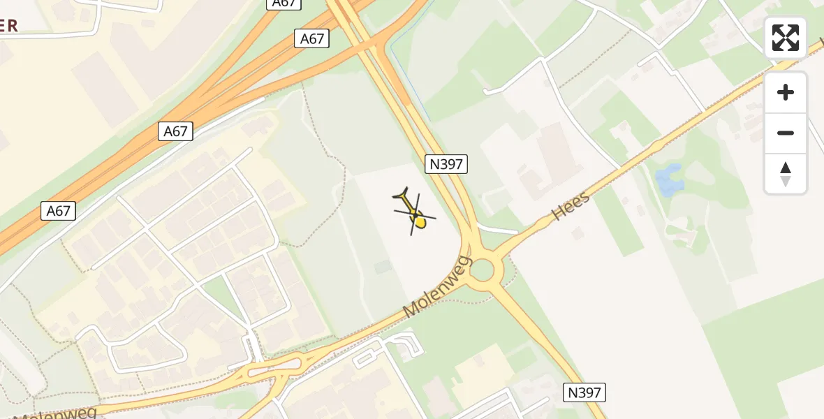 Routekaart van de vlucht: Lifeliner 3 naar Eersel