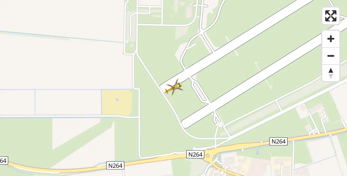 Vluchtroute Traumahelikopter Vliegbasis Volkel - Vliegbasis Volkel, 13 november 2022, 01:32