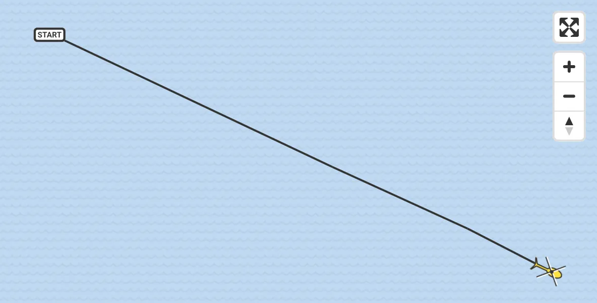 Routekaart van de vlucht: Ambulancehelikopter naar Oosterend