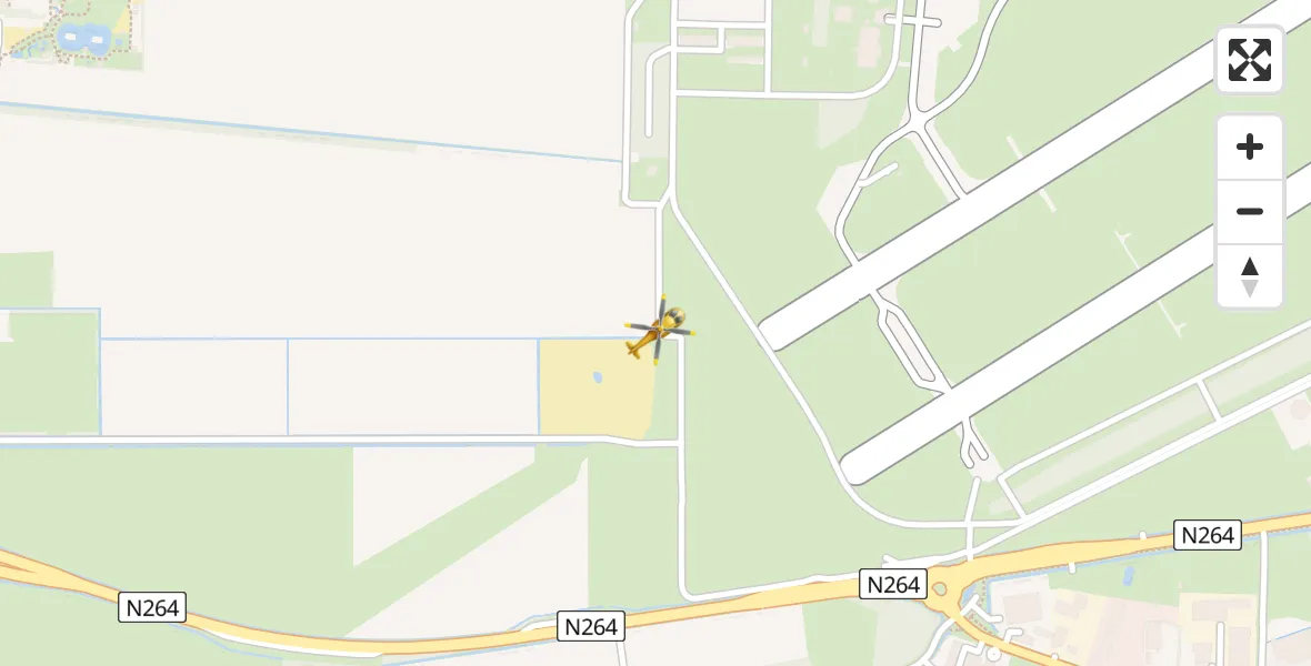 Vluchtroute Traumahelikopter Vliegbasis Volkel - Vliegbasis Volkel, 13 november 2022, 09:58