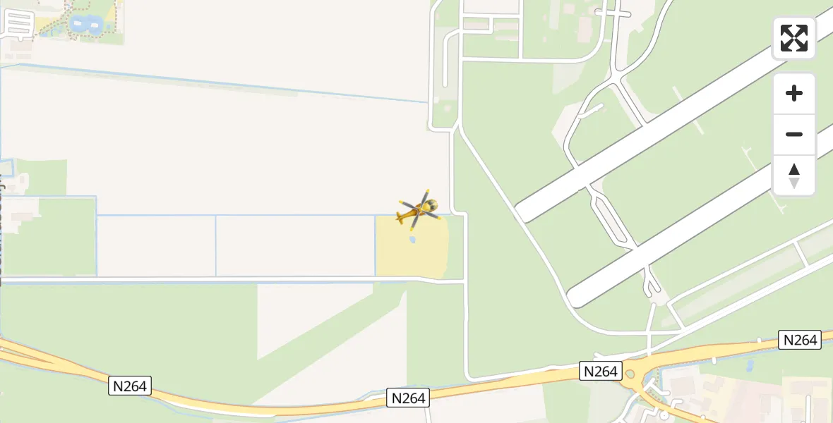Vluchtroute Traumahelikopter Vliegbasis Volkel - Vliegbasis Volkel, 13 november 2022, 14:33