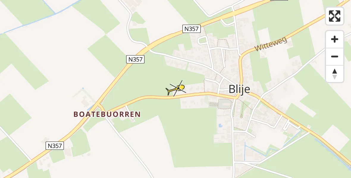 Routekaart van de vlucht: Lifeliner 4 naar Blije