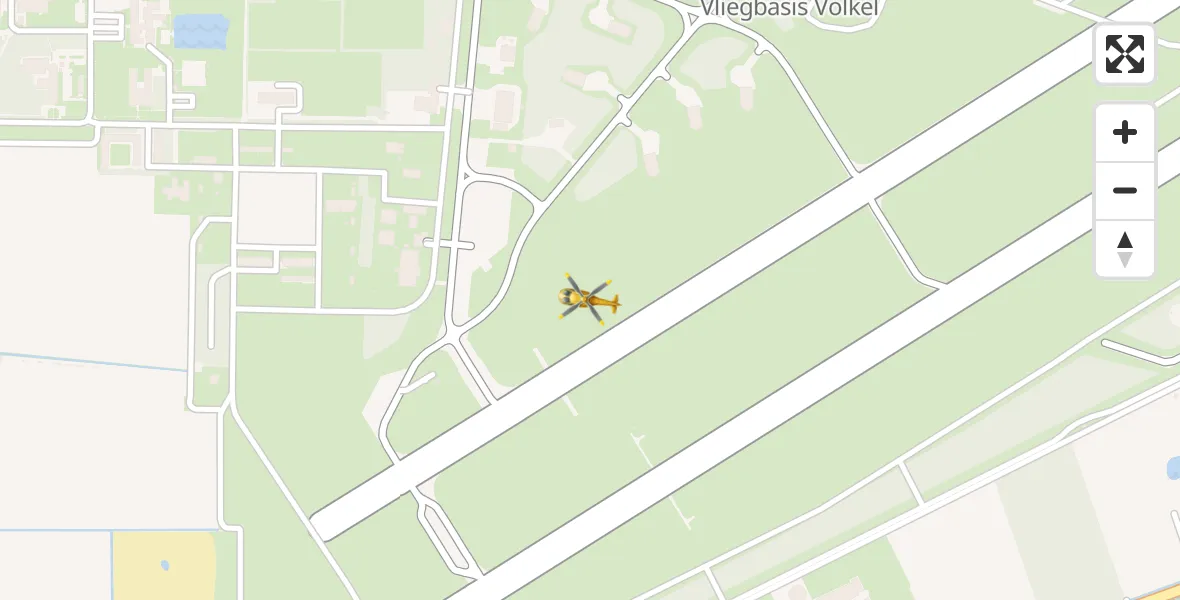 Vluchtroute Traumahelikopter Vliegbasis Volkel - Vliegbasis Volkel, 14 november 2022, 08:45