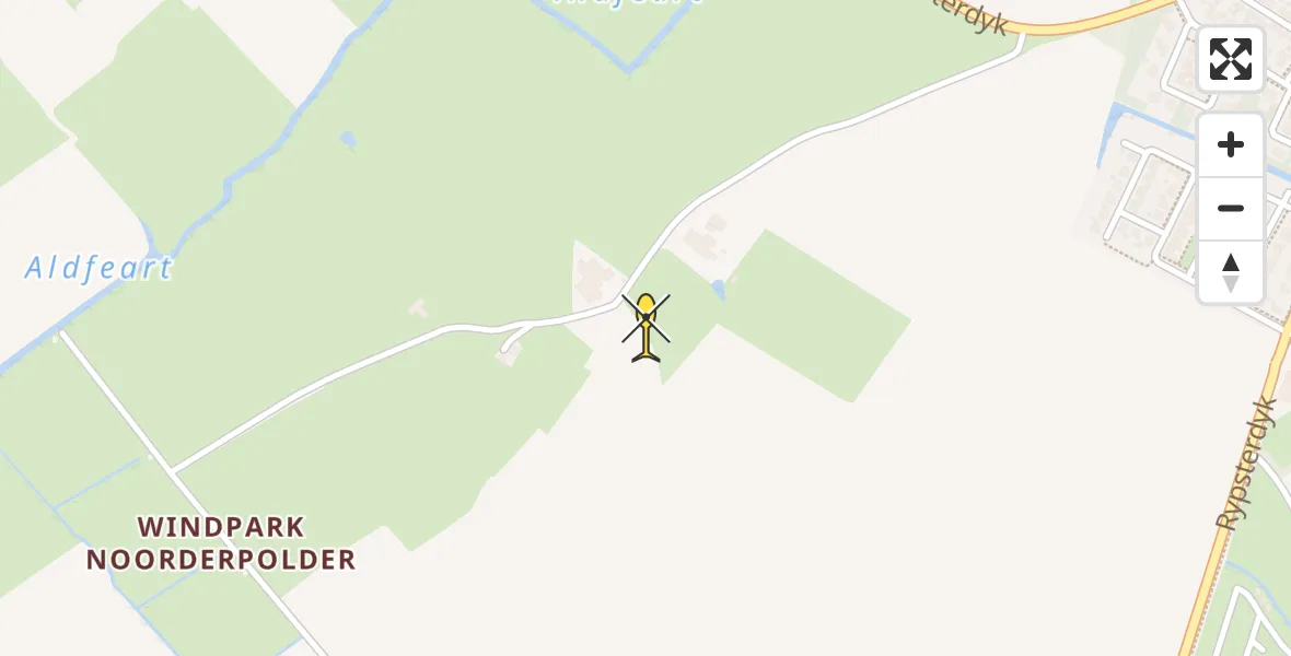 Routekaart van de vlucht: Ambulancehelikopter naar Menaam