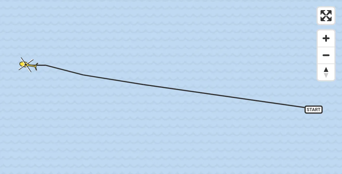 Routekaart van de vlucht: Ambulancehelikopter naar Oosterend