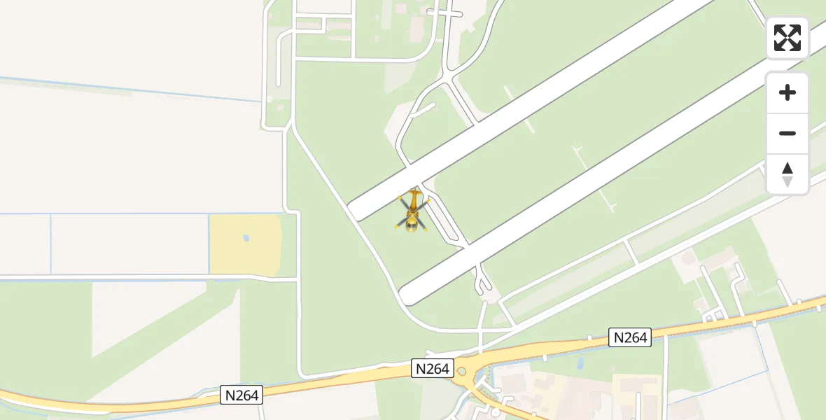Vluchtroute Traumahelikopter Vliegbasis Volkel - Vliegbasis Volkel, 20 november 2022, 10:02
