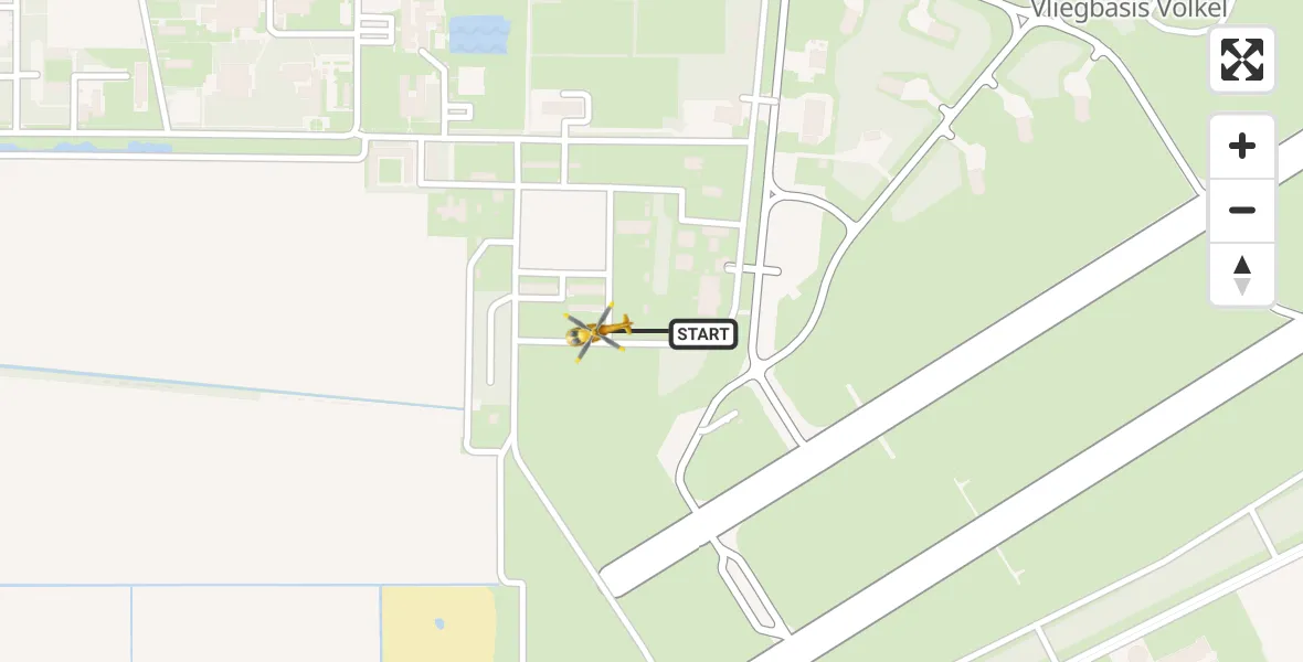Vluchtroute Traumahelikopter Vliegbasis Volkel - Vliegbasis Volkel, 24 november 2022, 20:46