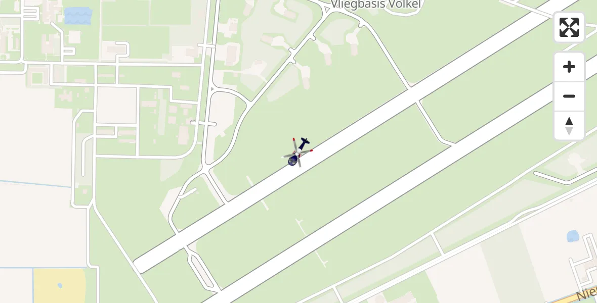Vluchtroute Politiehelikopter Vliegbasis Volkel - Vliegbasis Volkel, 26 november 2022, 17:26