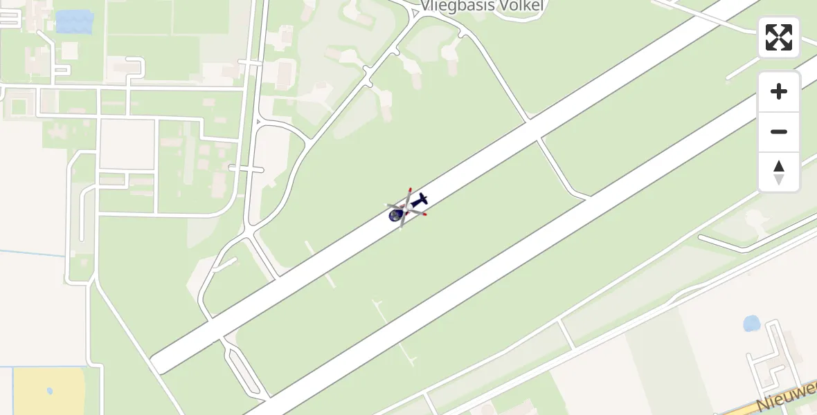 Vluchtroute Politiehelikopter Vliegbasis Volkel - Vliegbasis Volkel, 26 november 2022, 21:12
