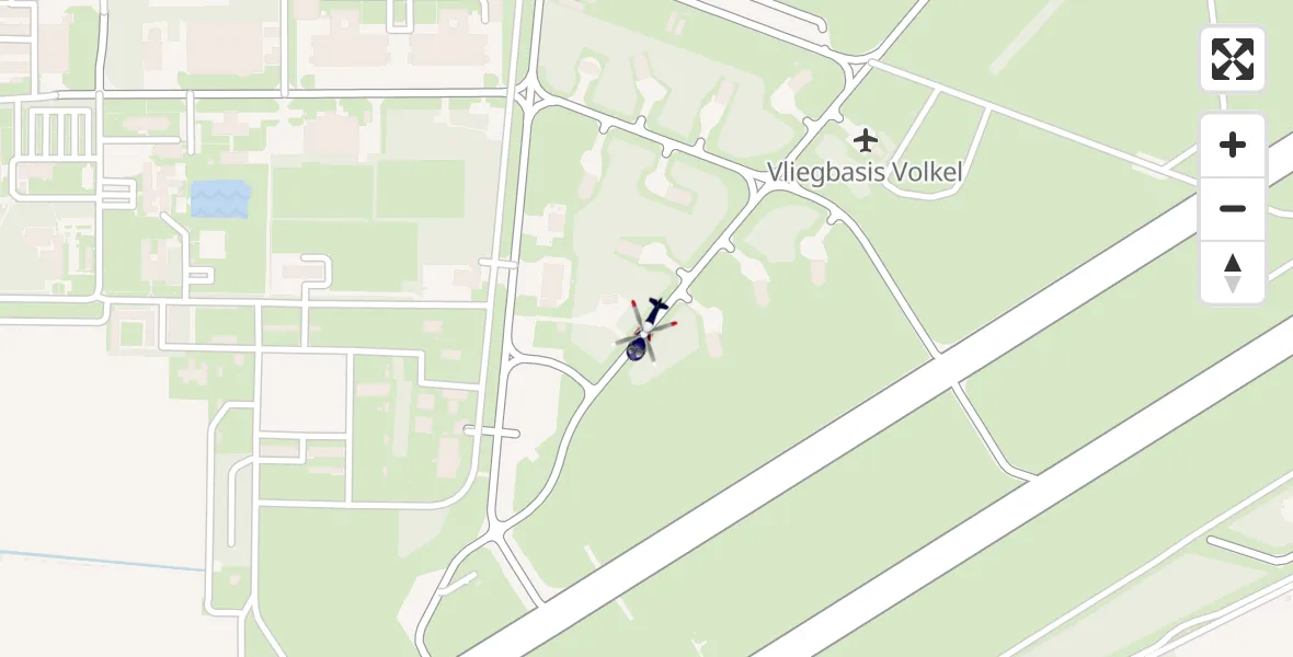 Vluchtroute Politiehelikopter Vliegbasis Volkel - Vliegbasis Volkel, 27 november 2022, 15:20