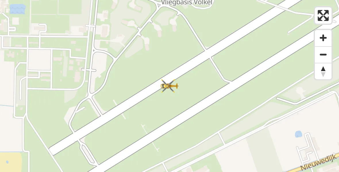 Vluchtroute Traumahelikopter Vliegbasis Volkel - Vliegbasis Volkel, 02 december 2022, 13:27