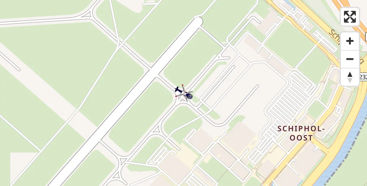 Vluchtroute Politiehelikopter Schiphol - Schiphol, 12 december 2022, 10:21