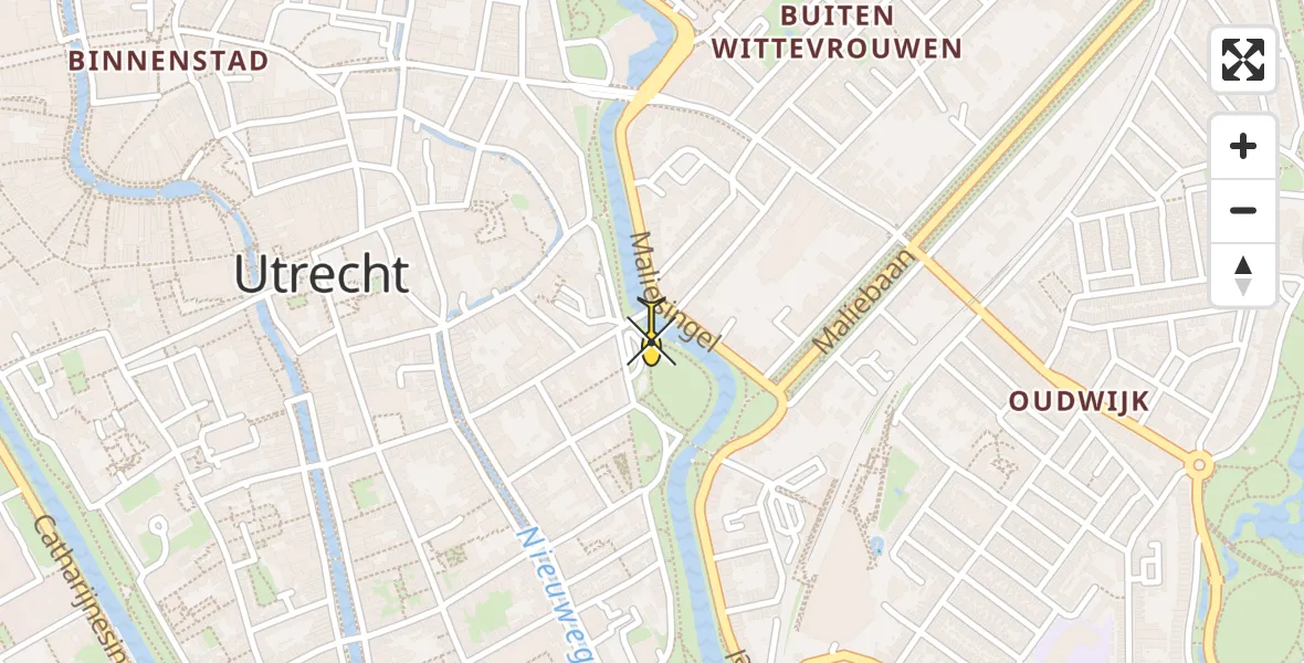 Routekaart van de vlucht: Lifeliner 2 naar Utrecht