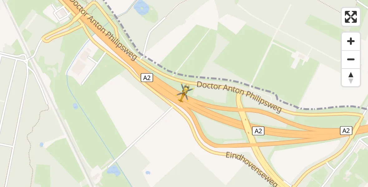 Vluchtroute Traumahelikopter Weert - Weert, 12 december 2022, 12:01