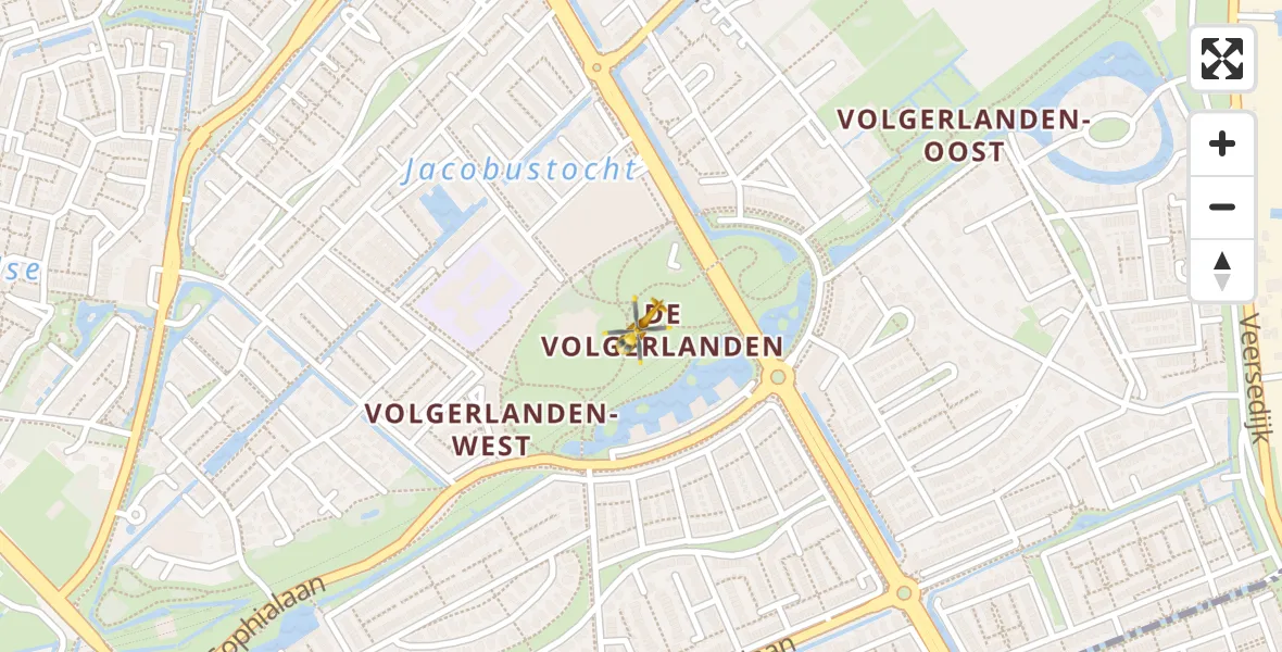 Vluchtroute Traumahelikopter Hendrik-Ido-Ambacht - Hendrik-Ido-Ambacht, 12 december 2022, 16:04