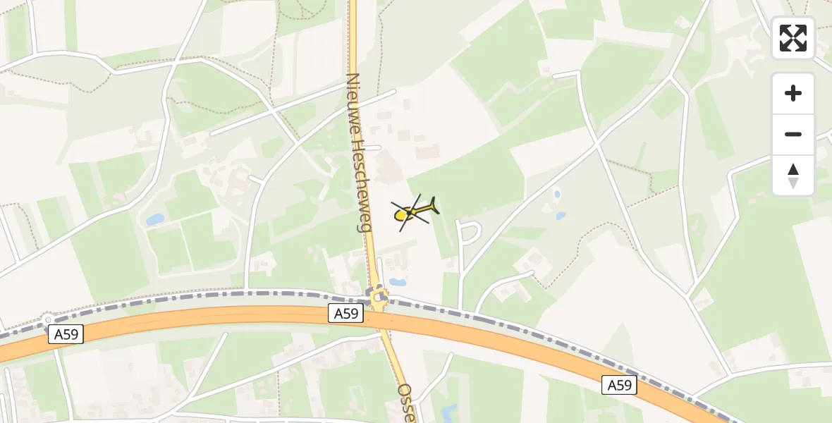 Routekaart van de vlucht: Lifeliner 3 naar Oss