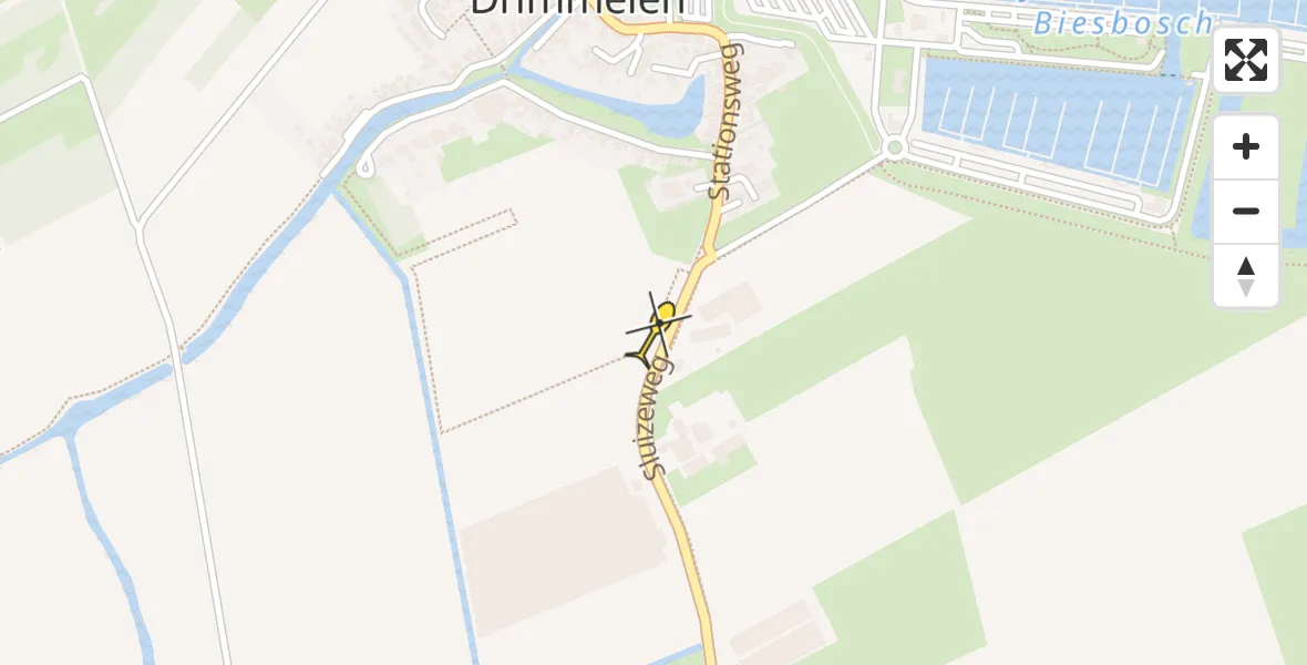 Routekaart van de vlucht: Lifeliner 2 naar Drimmelen