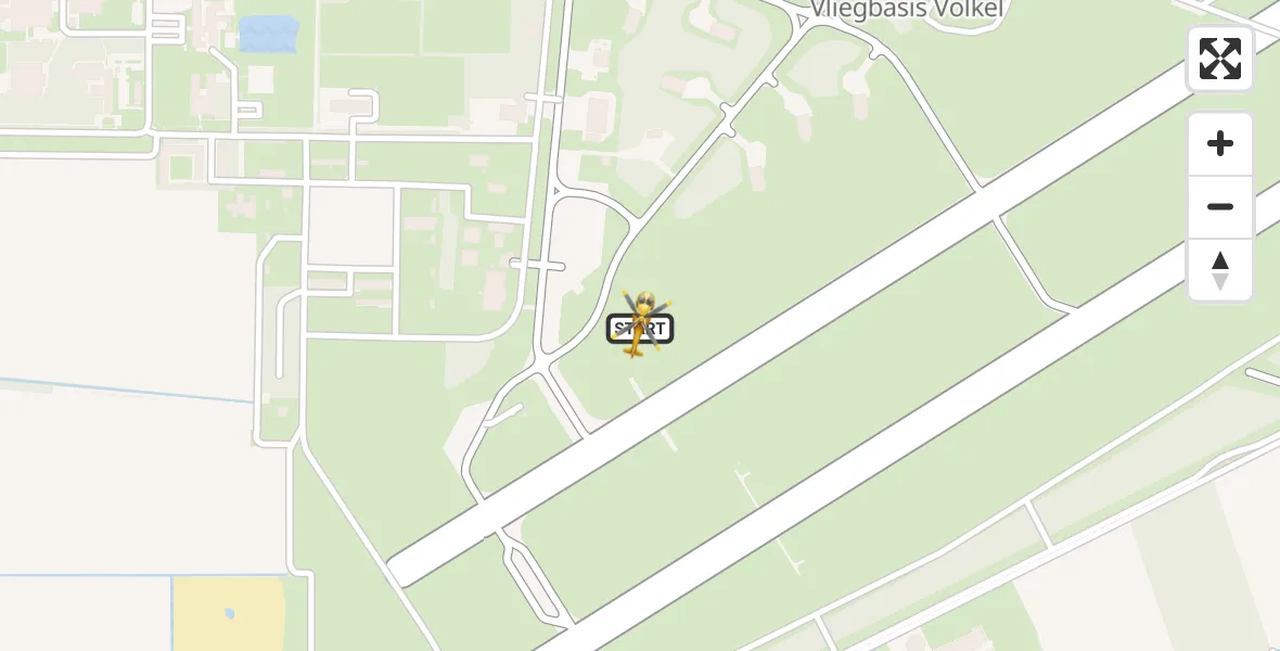 Vluchtroute Traumahelikopter Vliegbasis Volkel - Vliegbasis Volkel, 18 december 2022, 13:34