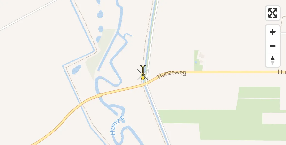 Routekaart van de vlucht: Lifeliner 4 naar Gieterveen