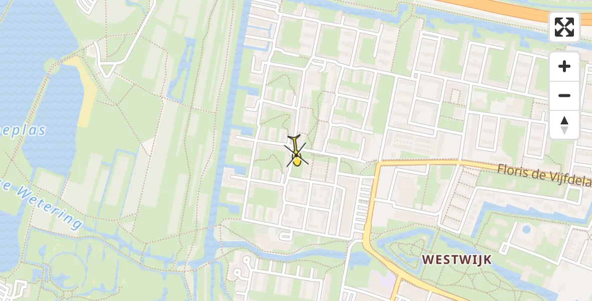 Routekaart van de vlucht: Lifeliner 2 naar Vlaardingen