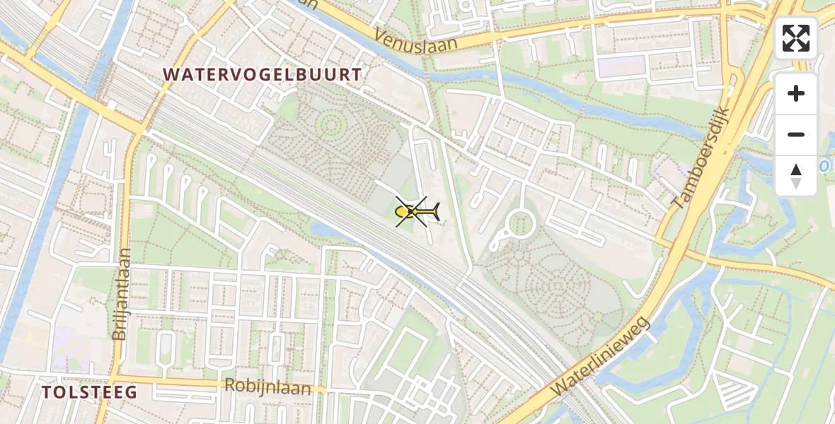 Routekaart van de vlucht: Lifeliner 1 naar Utrecht