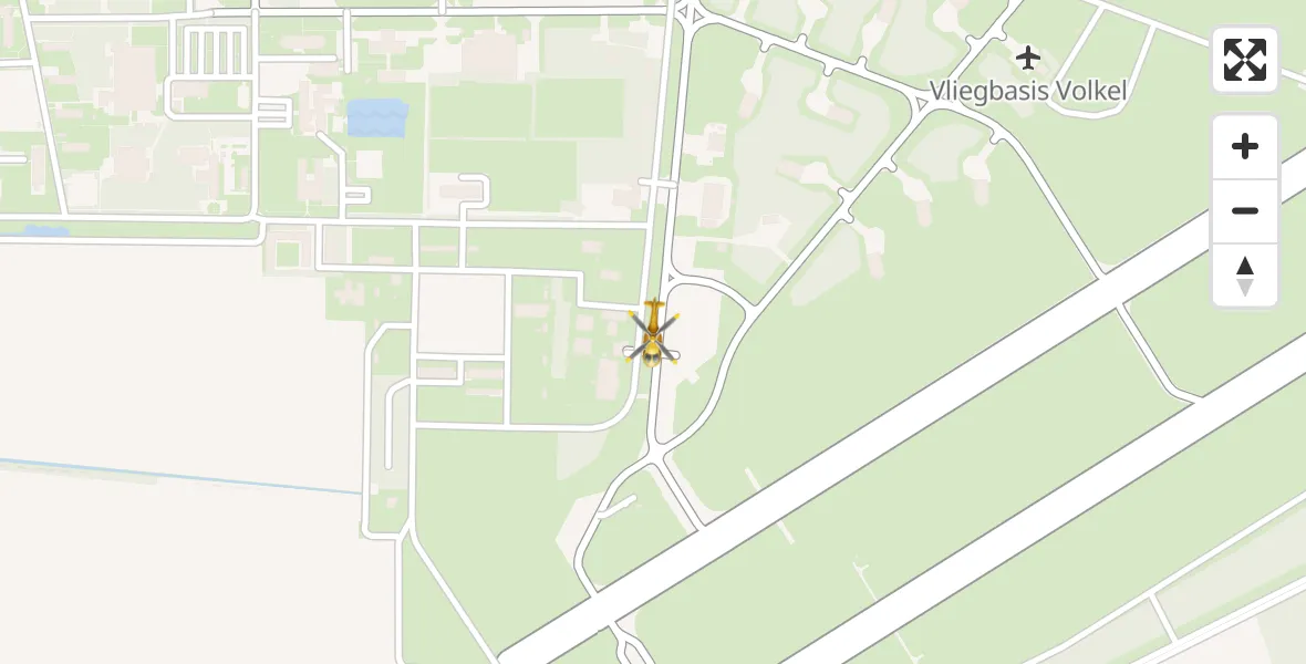Vluchtroute Traumahelikopter Vliegbasis Volkel - Vliegbasis Volkel, 29 december 2022, 08:47