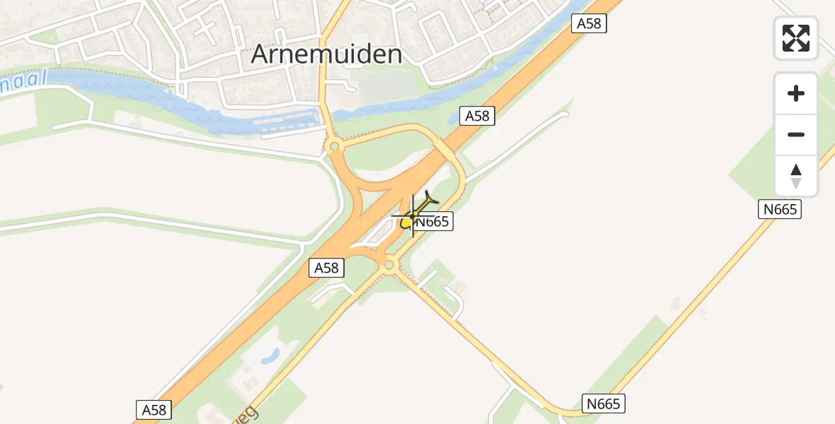 Routekaart van de vlucht: Lifeliner 2 naar Arnemuiden