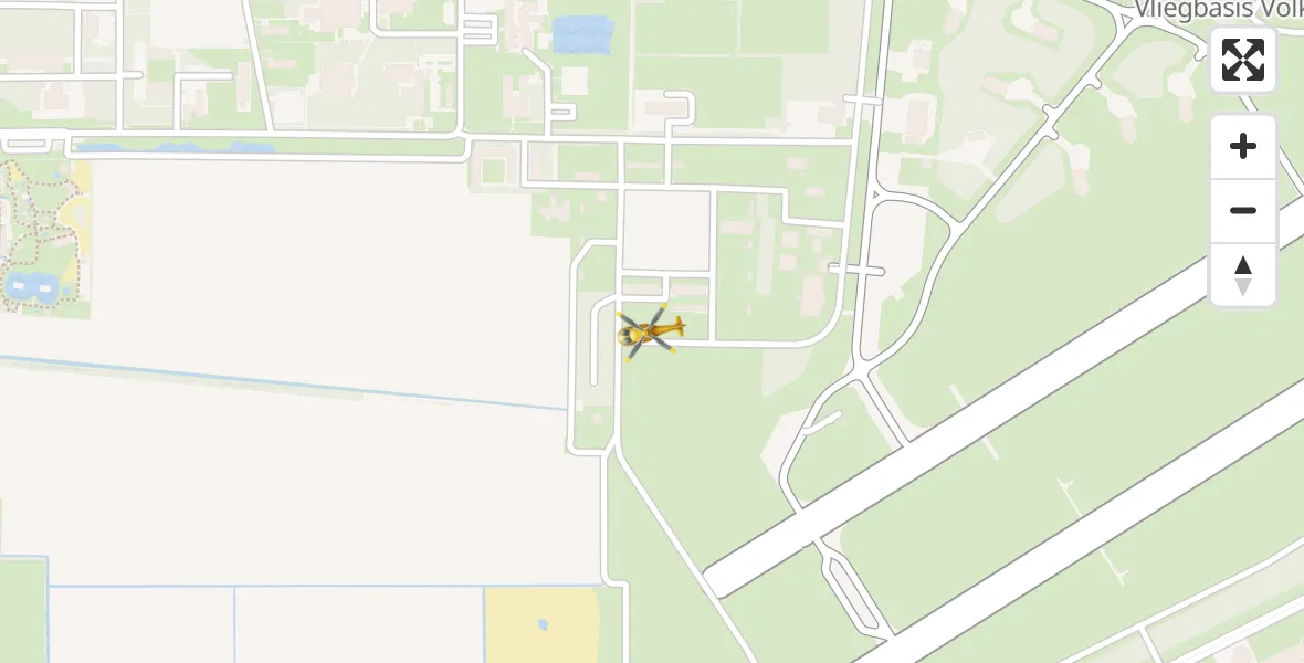Vluchtroute Traumahelikopter Vliegbasis Volkel - Vliegbasis Volkel, 30 december 2022, 00:23