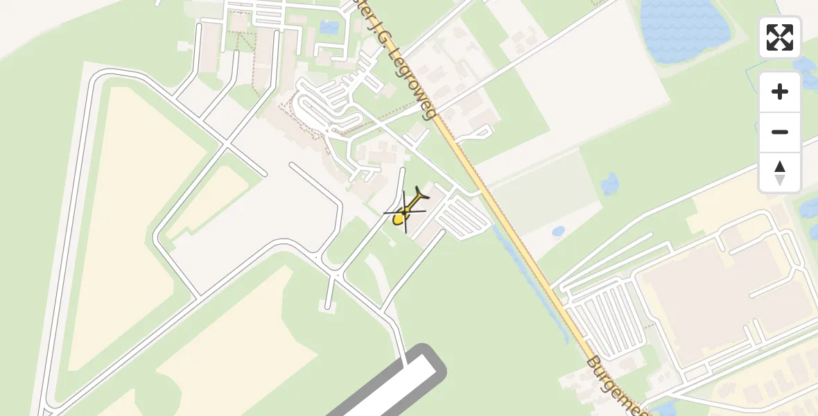 Routekaart van de vlucht: Lifeliner 4 naar Groningen Airport Eelde