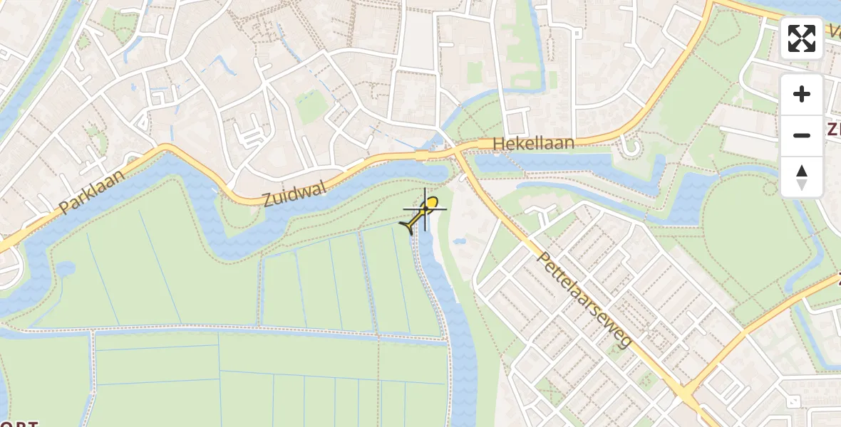 Routekaart van de vlucht: Lifeliner 3 naar 's-Hertogenbosch