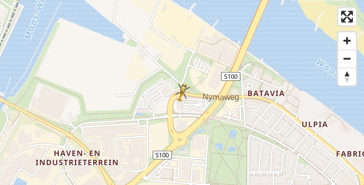 Vluchtroute Traumahelikopter Nijmegen - Nijmegen, 01 januari 2023, 04:42