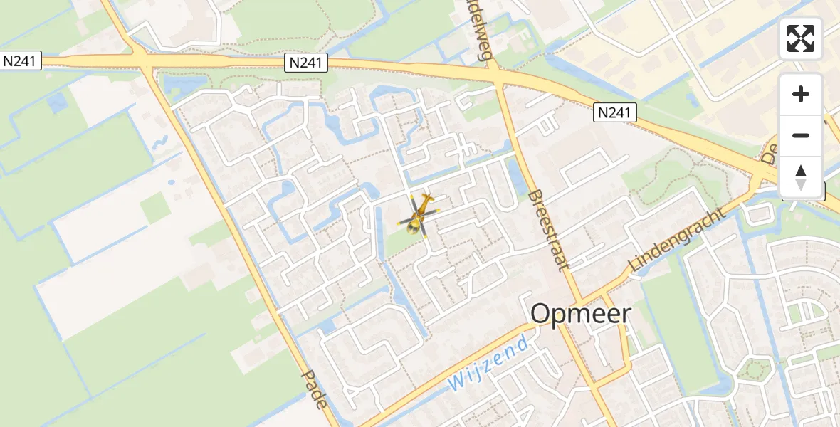 Vluchtroute Traumahelikopter Opmeer - Opmeer, 01 januari 2023, 15:38