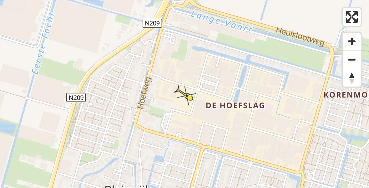 Routekaart van de vlucht: Lifeliner 1 naar Bleiswijk
