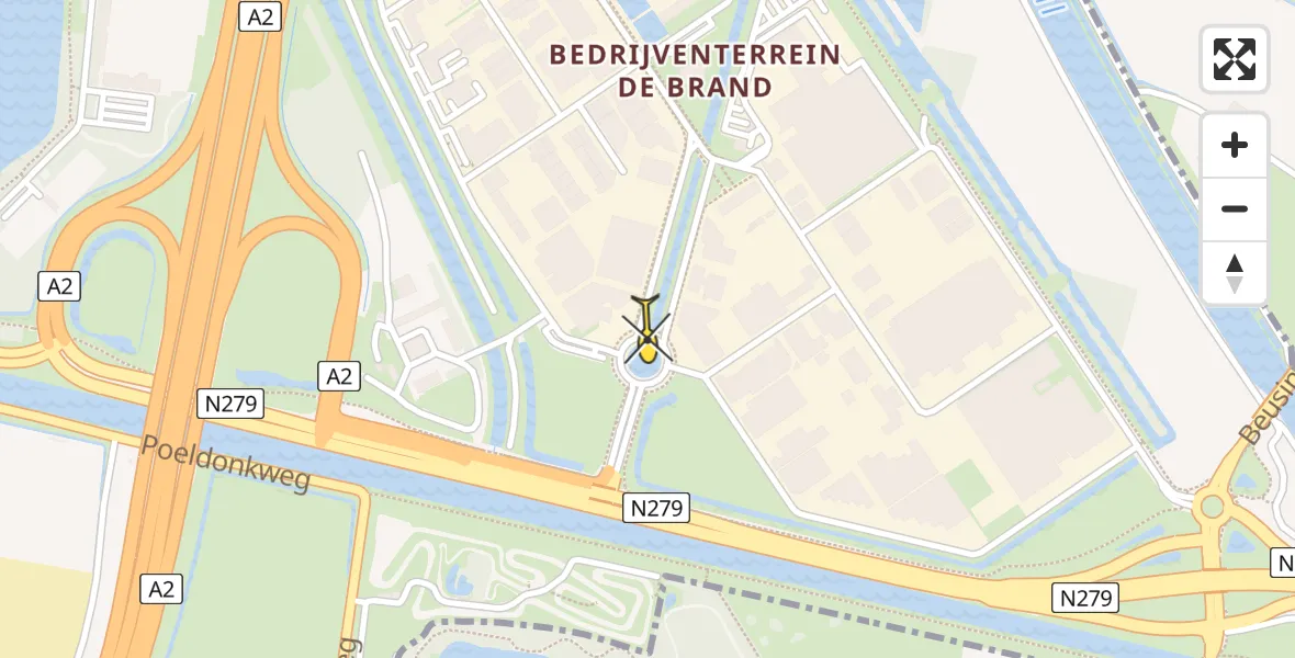 Routekaart van de vlucht: Lifeliner 3 naar 's-Hertogenbosch