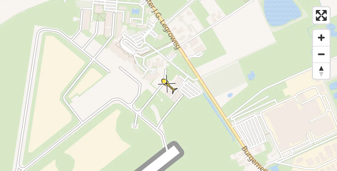 Routekaart van de vlucht: Lifeliner 4 naar Groningen Airport Eelde