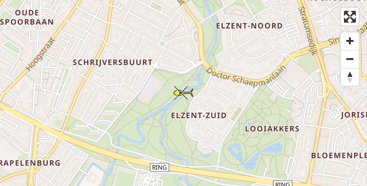 Routekaart van de vlucht: Lifeliner 3 naar Eindhoven