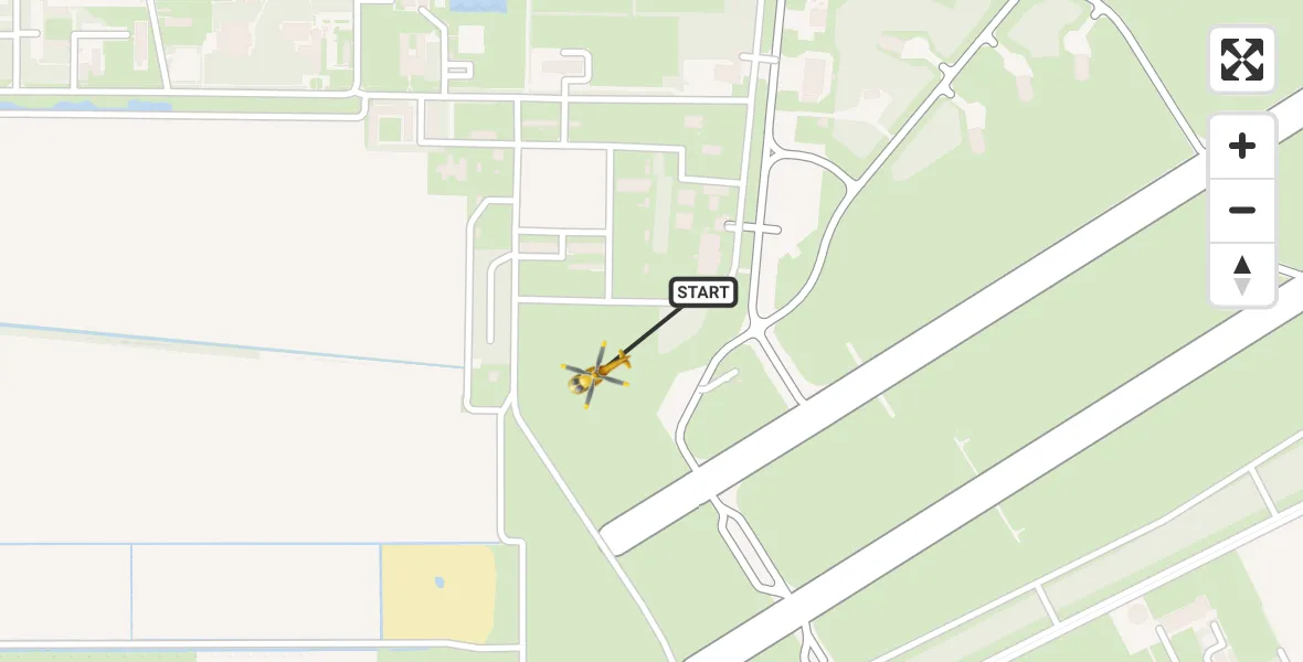 Vluchtroute Traumahelikopter Vliegbasis Volkel - Vliegbasis Volkel, 11 januari 2023, 14:26