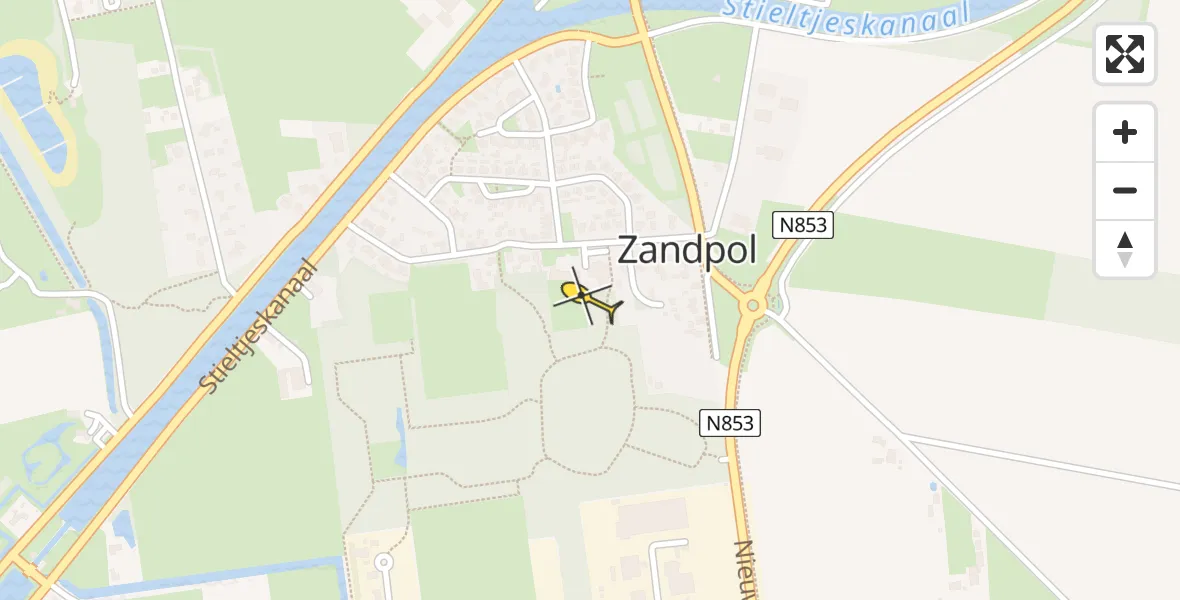 Routekaart van de vlucht: Lifeliner 4 naar Zandpol