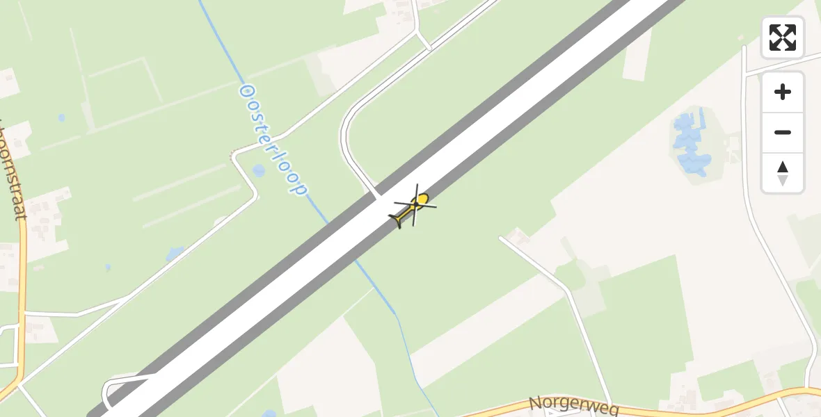 Routekaart van de vlucht: Lifeliner 4 naar Groningen Airport Eelde