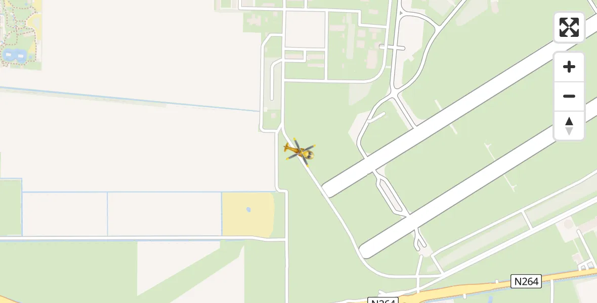 Vluchtroute Traumahelikopter Vliegbasis Volkel - Vliegbasis Volkel, 23 januari 2023, 13:00