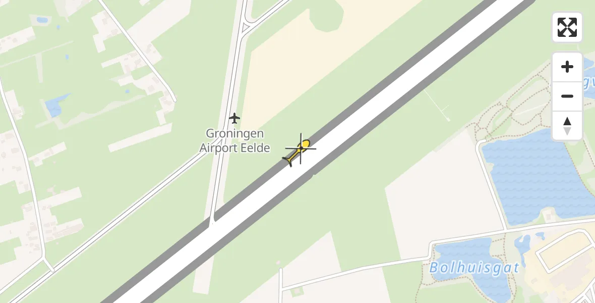 Routekaart van de vlucht: Lifeliner 4 naar Groningen Airport Eelde
