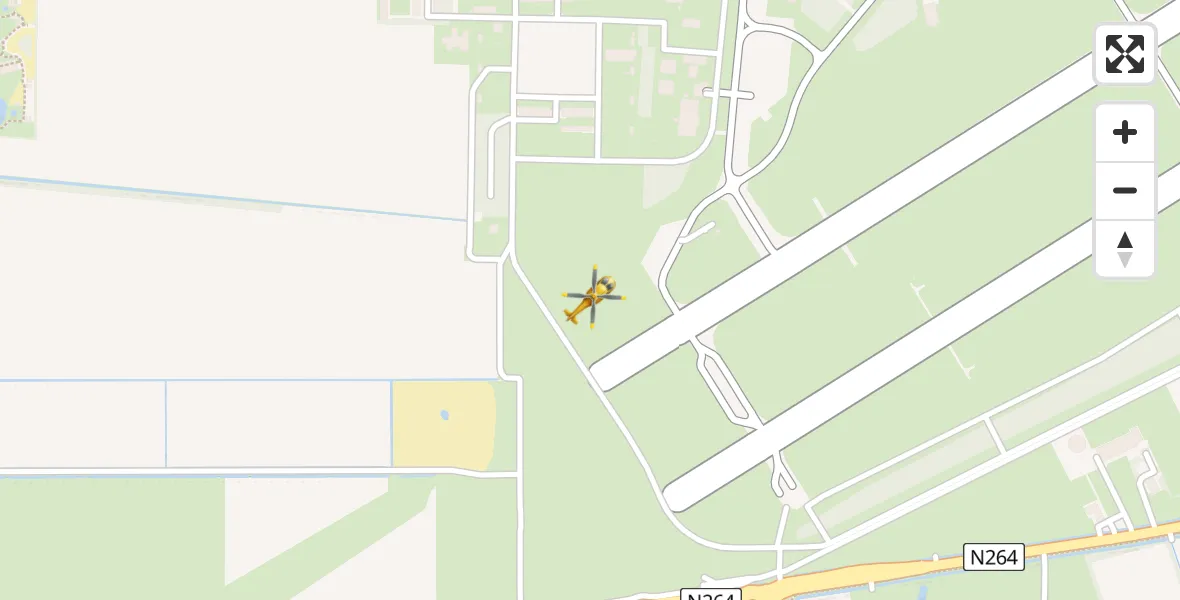 Vluchtroute Traumahelikopter Vliegbasis Volkel - Vliegbasis Volkel, 28 januari 2023, 12:45