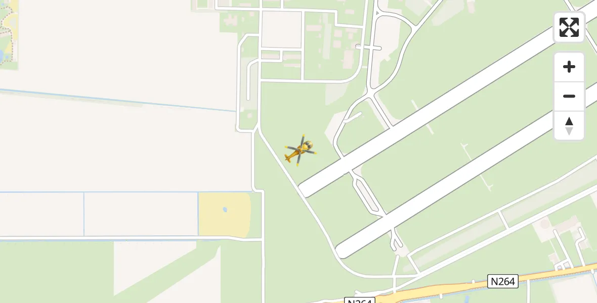 Vluchtroute Traumahelikopter Vliegbasis Volkel - Vliegbasis Volkel, 28 januari 2023, 15:19