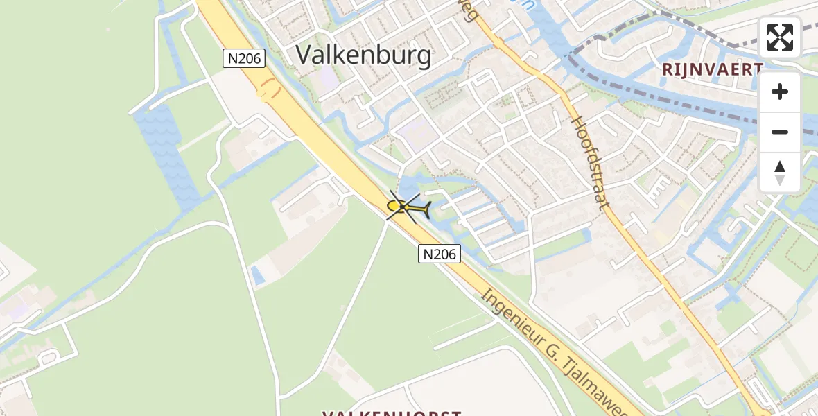 Routekaart van de vlucht: Lifeliner 2 naar Valkenburg