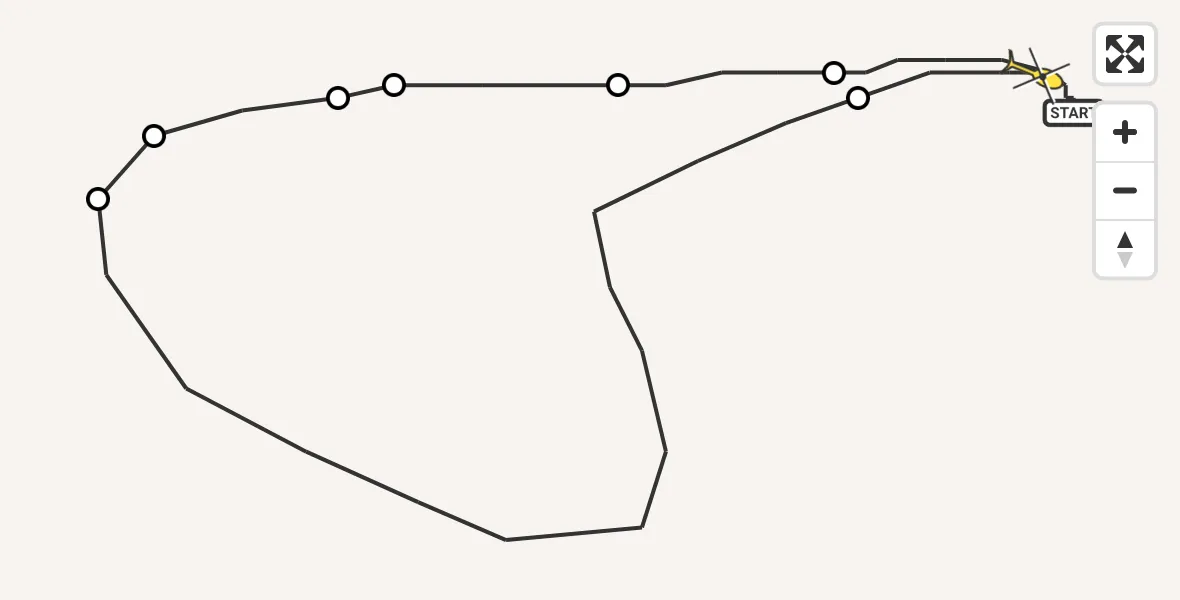 Routekaart van de vlucht: Traumahelikopter naar Sankt Augustin