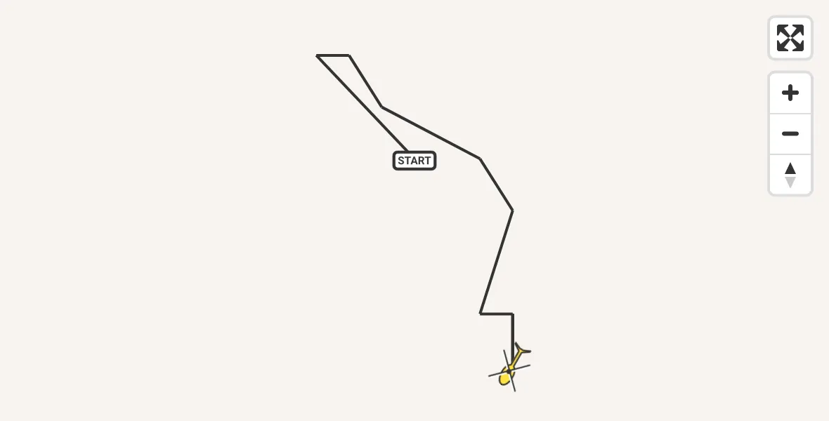 Routekaart van de vlucht: Traumahelikopter naar Sankt Augustin